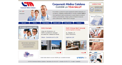 Desktop Screenshot of corporaciomedicacatalana.com